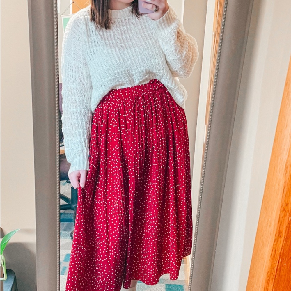 Red Polka Dot Skirt